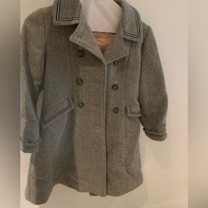 Vintage wool children’s coat with matching hat